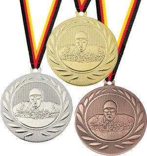 Schwimm Medaille Leo